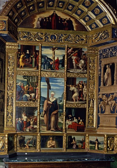 Altarpiece of Saint Helena, around 1521, Painting on wood.