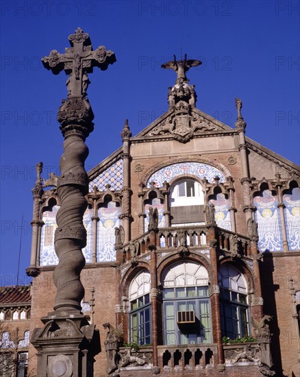 Hospital of San Pablo, designed by Lluis Domenech i Montaner (1850-1923).