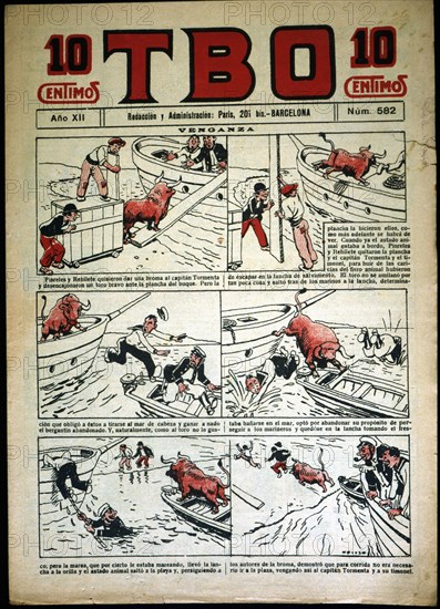 Cover of the child magazine TBO # 582, published in Barcelona in 1928.