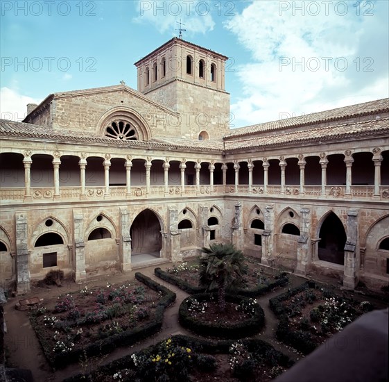 Cloister of the Knights in the Monastery of Santa Maria de la Huerta.