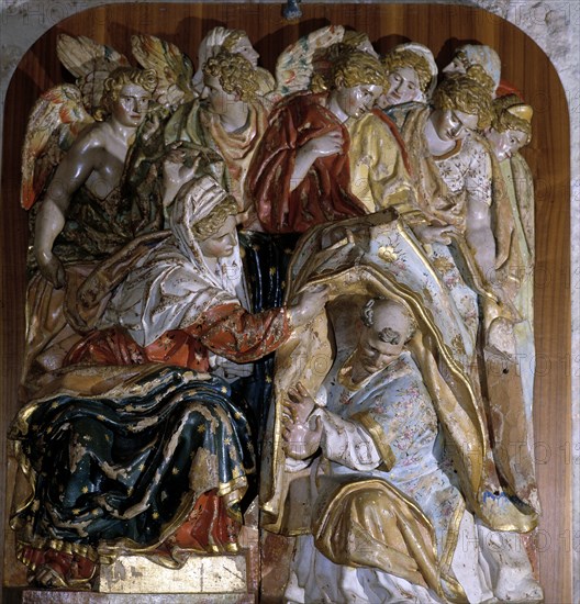 Monastery of las Huelgas. 'Imposition of the Chasuble of Saint Ildefonso', by Juan de Ancheta.