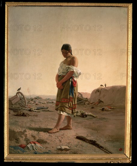 'The Paraguayan; image of your desolate homeland', oil 1880.