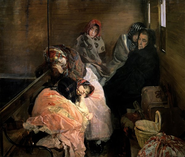 'White slave trade', Joaquín Sorolla Oil.