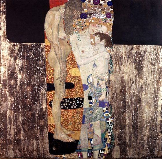 The Three Ages of Woman', 1910, by Gustav Klimt.