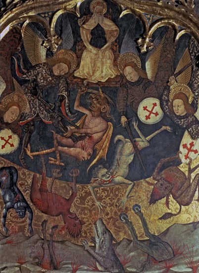 'The rebellion of the Angels', table of the altarpiece of Saint Michael, in the church of Santa ?