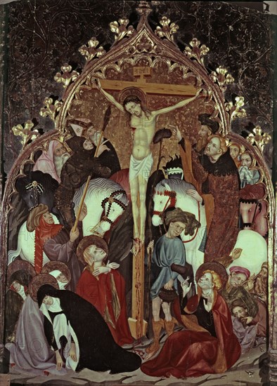 The Calvary', end of the altarpiece of Saint Francis and the Franciscan orders, temple on wood ma?