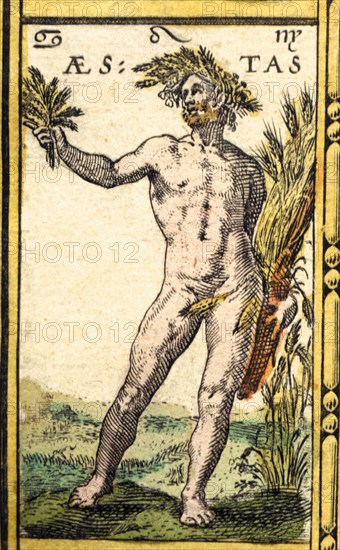 'Spring', coloured engraving from the book 'Le Theatre du monde' or 'Nouvel Atlas', 1645, create?