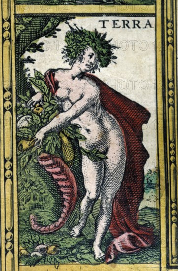'Earth', coloured engraving from the book 'Le Theatre du monde' or 'Nouvel Atlas', 1645, created?