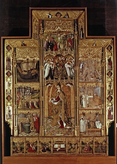 Altarpiece of St. Ursula, from the parish church of Cubells (Lleida).