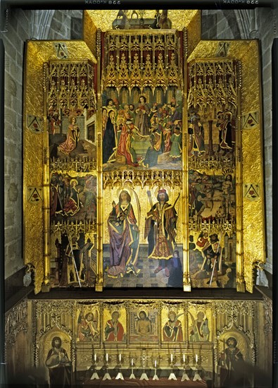 'Altarpiece of Saint Tecla and Saint Sebastian', tempera on wood (1486-1498/1501).