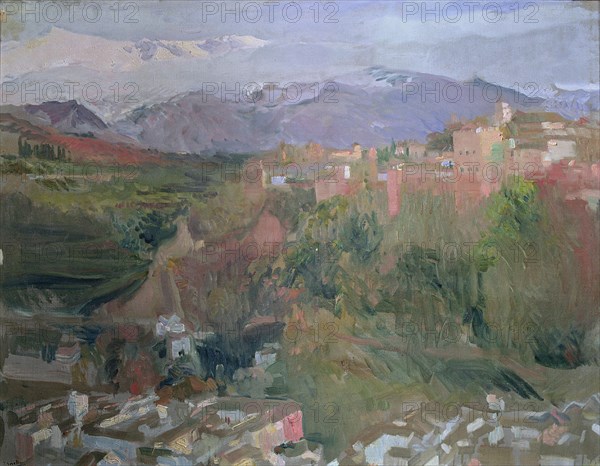 'Granada' Oil, 1920 by Joaquin Sorolla.