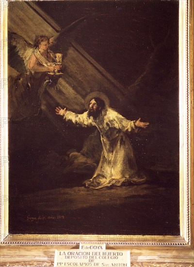 Agony in the Garden', oil by Francisco de Goya.