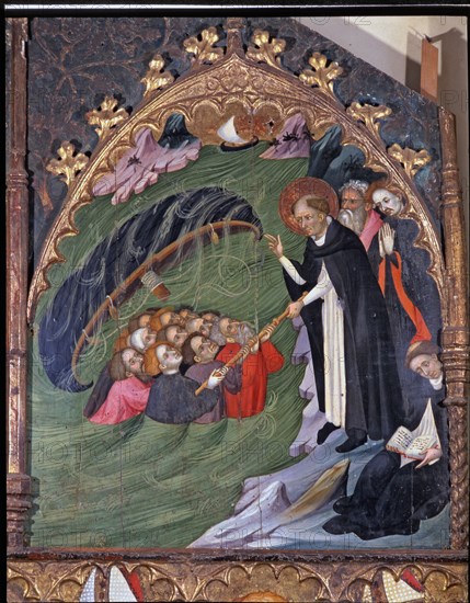 Saint Domingo saving castaways', detail of the altarpiece 'St. Francis and the Franciscan orders'?