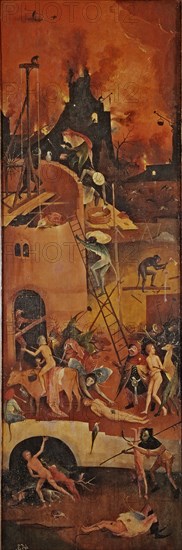 The Hay cart' (right panel), by El Bosco.