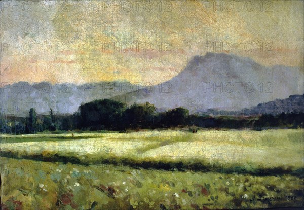 Landscape', 1889, by Josep Berga.