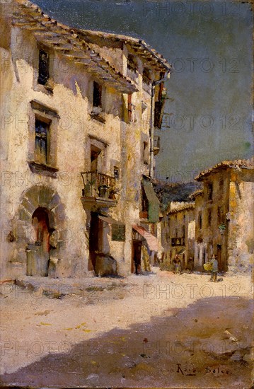 'Street of a village' by Joan Roig Soler.