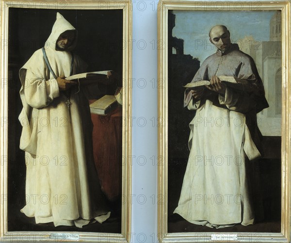 'Saint Artaldo' (Left) 'Saint Antelmo', from the Carthusian monastery of Our Lady of Defensión i?