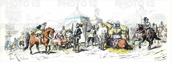 Thirty Years War. Camp in front of Nuremberg. Headquarters of Gustav II Adolph, king of Sweden. 1?