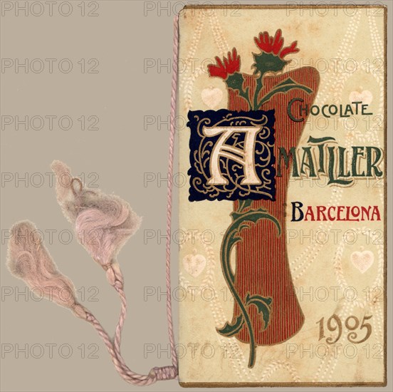 Modernist Calendar of the chocolates factory Amatller, 1905.