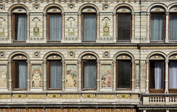 Grandes Magasins De Blanc, 32-34 Rue du Marche au Poulets, Brussels, (1896-1897), c2014-2017. Artist: Alan John Ainsworth.