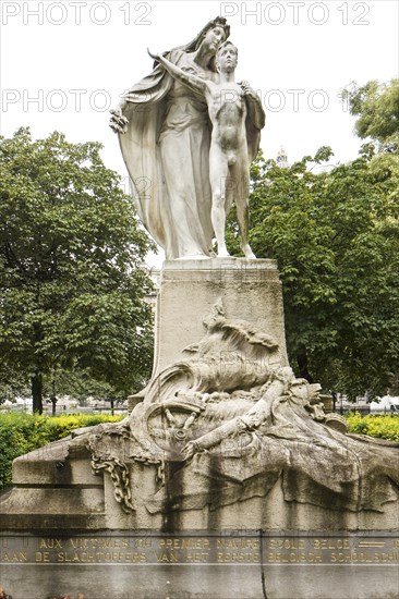 Memorial Place Jean Jacobs, Brussels, Belgium, 1906), c2014-2017. Artist: Alan John Ainsworth.