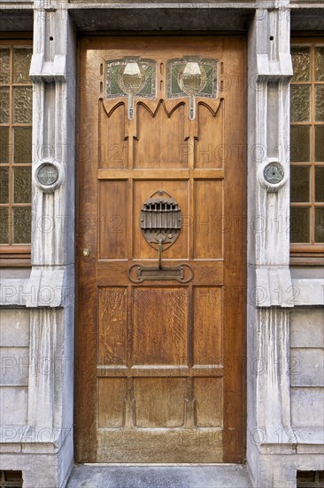 Maison-Atelier Albert Cortvriendt, (1900), 6-8 Rue de Nancy, Brussels, Belgium, c2014-2017. Artist: Alan John Ainsworth.