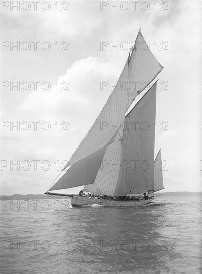 The yawl 'Betty', 1911. Creator: Kirk & Sons of Cowes.