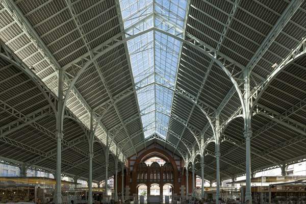 Mercado Central, Valencia, (c1914-1928), c2014-2017. Artist: Alan John Ainsworth.