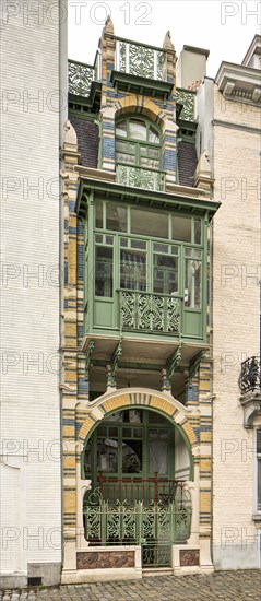 Maison Strauven, Brussels, Belgium, (1905), c2014-2017. Artist: Alan John Ainsworth.