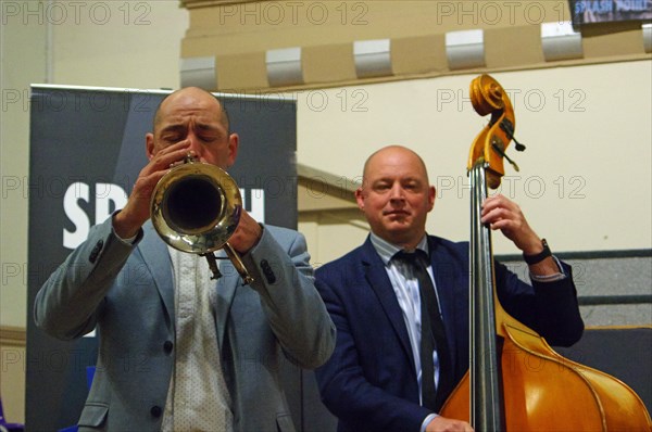 Chris Coull and Dan Sheppard, Eastbourne Jazz Festival, Leaf Hall, East Sussex, 30 Sep 2018. Creator: Brian O'Connor.