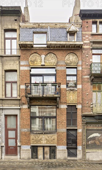 Maison Algave, 7 Rue Antoine Breart, Brussels, (1898), c2014-c2017. Artist: Alan John Ainsworth.