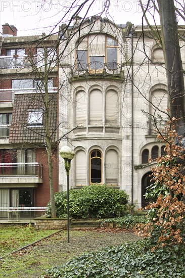 Hotel Hannon, rear elevation, Brussels, Belgium, (1902), c2014-c2017. Artist: Alan John Ainsworth.