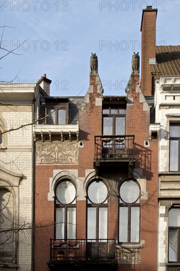 Les Hiboux, 55 Avenue Brugmann, Brussels, Belgium, (1900), c2014-c2017. Artist: Alan John Ainsworth.