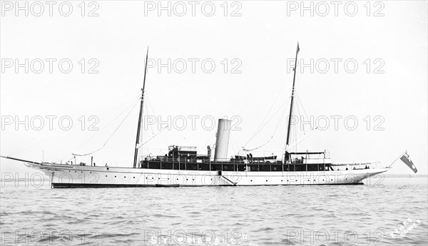 The steam yacht 'Emerald'. Creator: Kirk & Sons of Cowes.