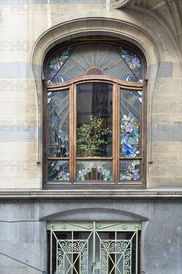 Miscellaneous Brussels art nouveau details, Belgium, c2014-c2017. Artist: Alan John Ainsworth.