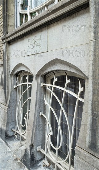 Miscellaneous Brussels art nouveau details, Belgium, c2014-c2017. Artist: Alan John Ainsworth.