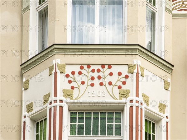 Jugenstil house, Cranachstrasse 12, Weimar, Germany, (1905), 2018. Artist: Alan John Ainsworth.