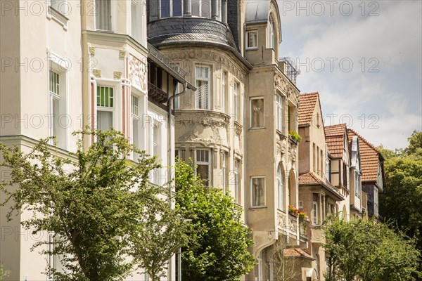 Jugenstil houses, House, Cranachstrasse , Weimar, Germany, 2018. Artist: Alan John Ainsworth.