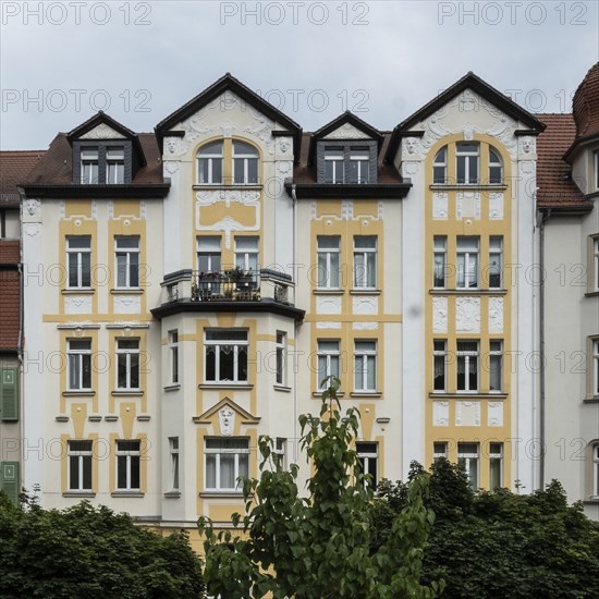 Jugendstil apartment building, Am Planetarium, Jena, Germany, 2018. Artist: Alan John Ainsworth.