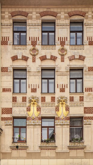 Jugendstil building, Minoritska 8, Brno, Czech Republic, 2016. Artist: Alan John Ainsworth.