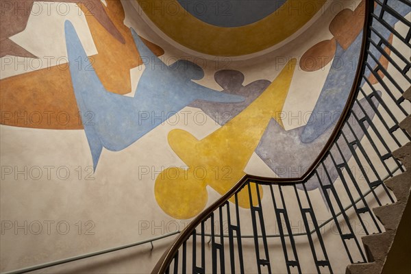 Murals by Oskar Schlemmer in Main building, Bauhaus-University Weimar, (1904-1911), 2018 Artist: Alan John Ainsworth.