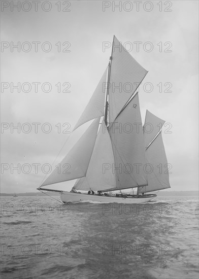 The 96 ft ketch 'Julnar', 1911. Creator: Kirk & Sons of Cowes.