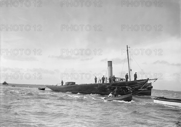 'HMY Britannia' before being sunk, July 1936. Creator: Kirk & Sons of Cowes.