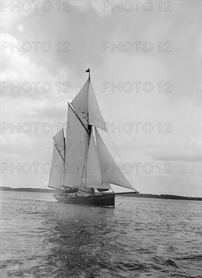 The ketch 'Palatina' under way, 1911. Creator: Kirk & Sons of Cowes.