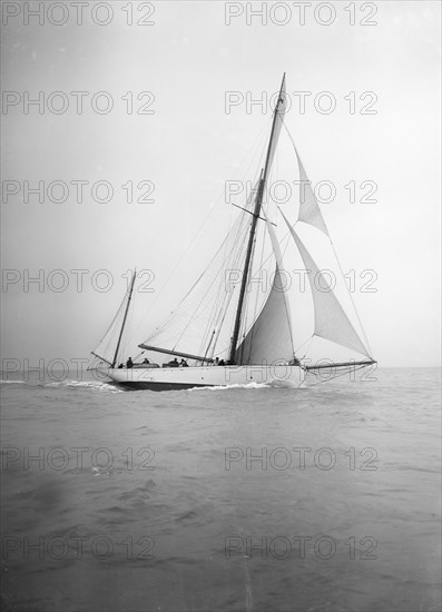 The yawl 'Celia', 1911. Creator: Kirk & Sons of Cowes.