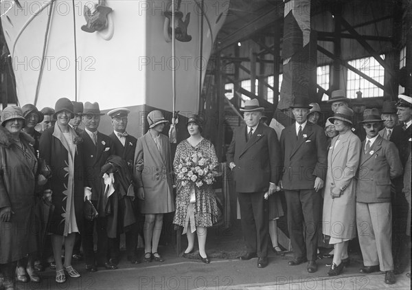 Possibly the launch of the Yugoslavian 'Bakar', J Samuel White and Co, Cowes, Isle of Wight, 1931. Creator: Kirk & Sons of Cowes.