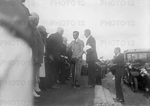 The Prince of Wales on a tour of the Isle of Wight, 1926. Creator: Kirk & Sons of Cowes.