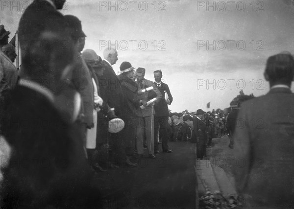 The Prince of Wales on a tour of the Isle of Wight, 1926. Creator: Kirk & Sons of Cowes.