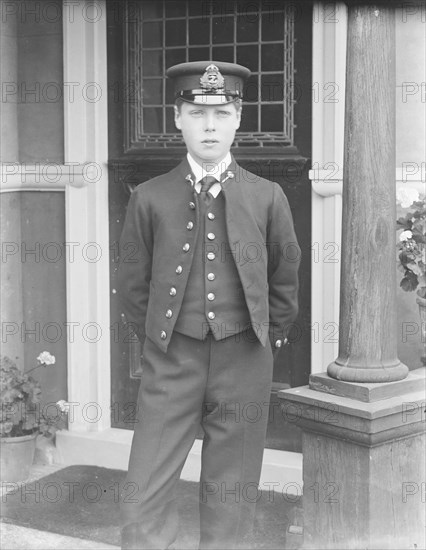 Prince Edward at the Royal Naval College, Osborne, Isle of Wight, c1909.  Creator: Kirk & Sons of Cowes.