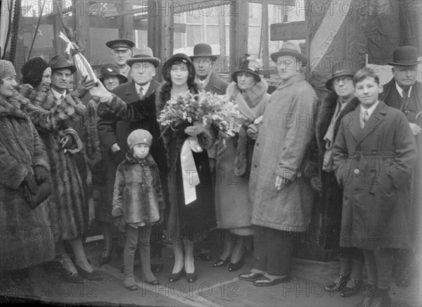 Christening Group for the Yugoslavian 'Bakar', J Samuel White and Co, Cowes, Isle of Wight, 1931. Creator: Kirk & Sons of Cowes.